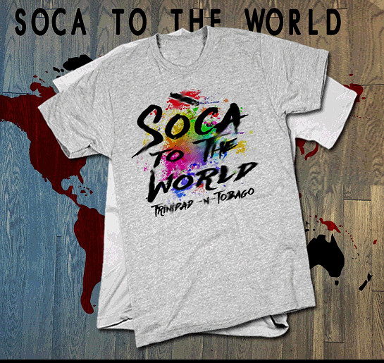 Trinidad t-shirt Trinidad and Tobago flag TNT Carnival Soca world WHITE tee