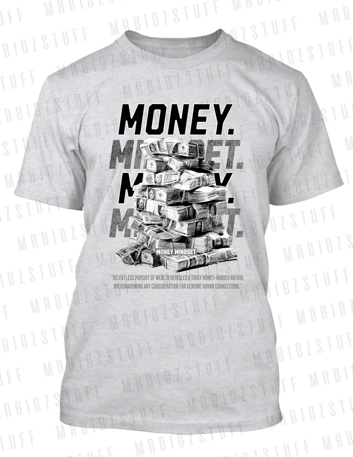 Mens Money Mindset Tee Shirt Pro Club Shaka Big & Tall Air J4 Fear Sneaker