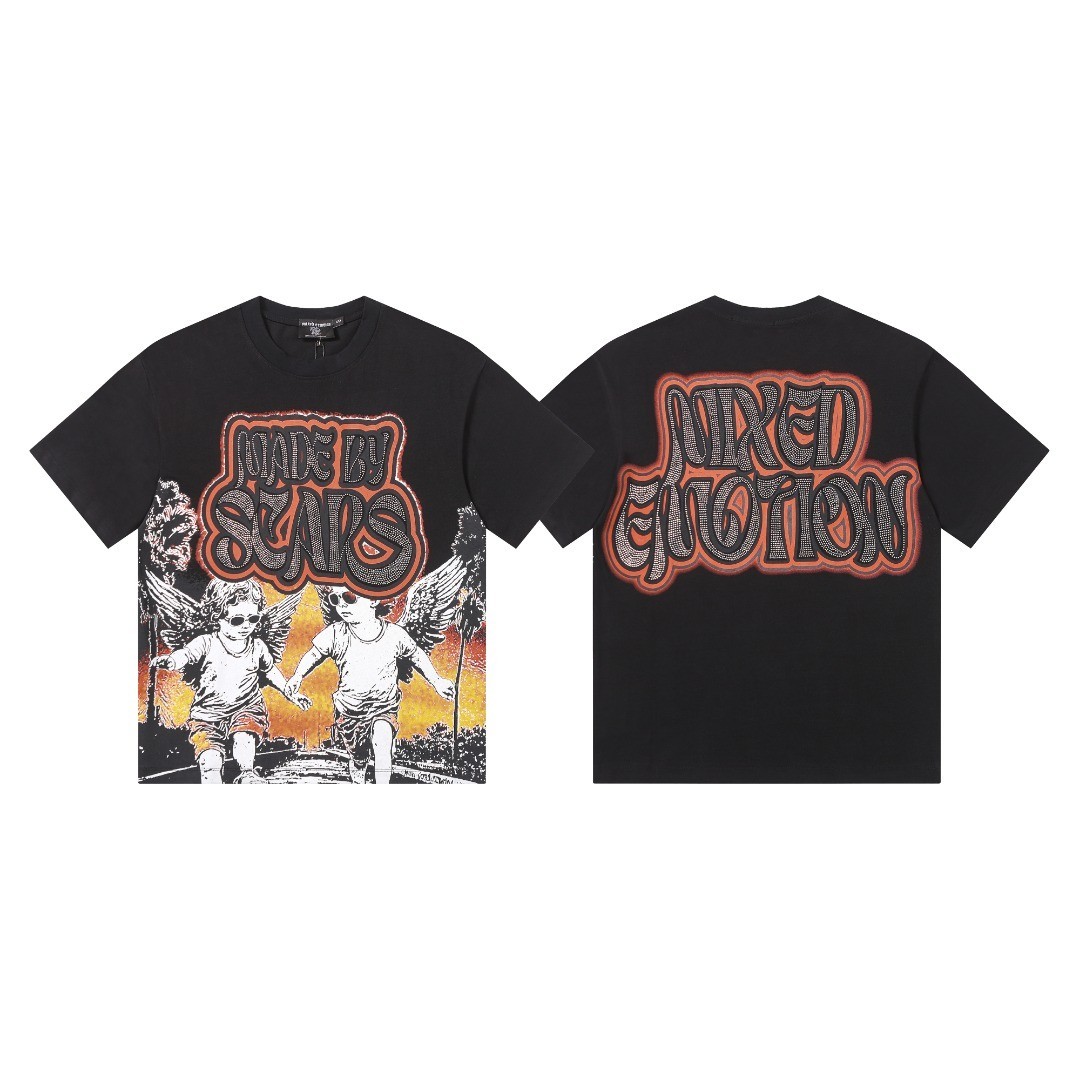 Mixed emotions tee shirt Black