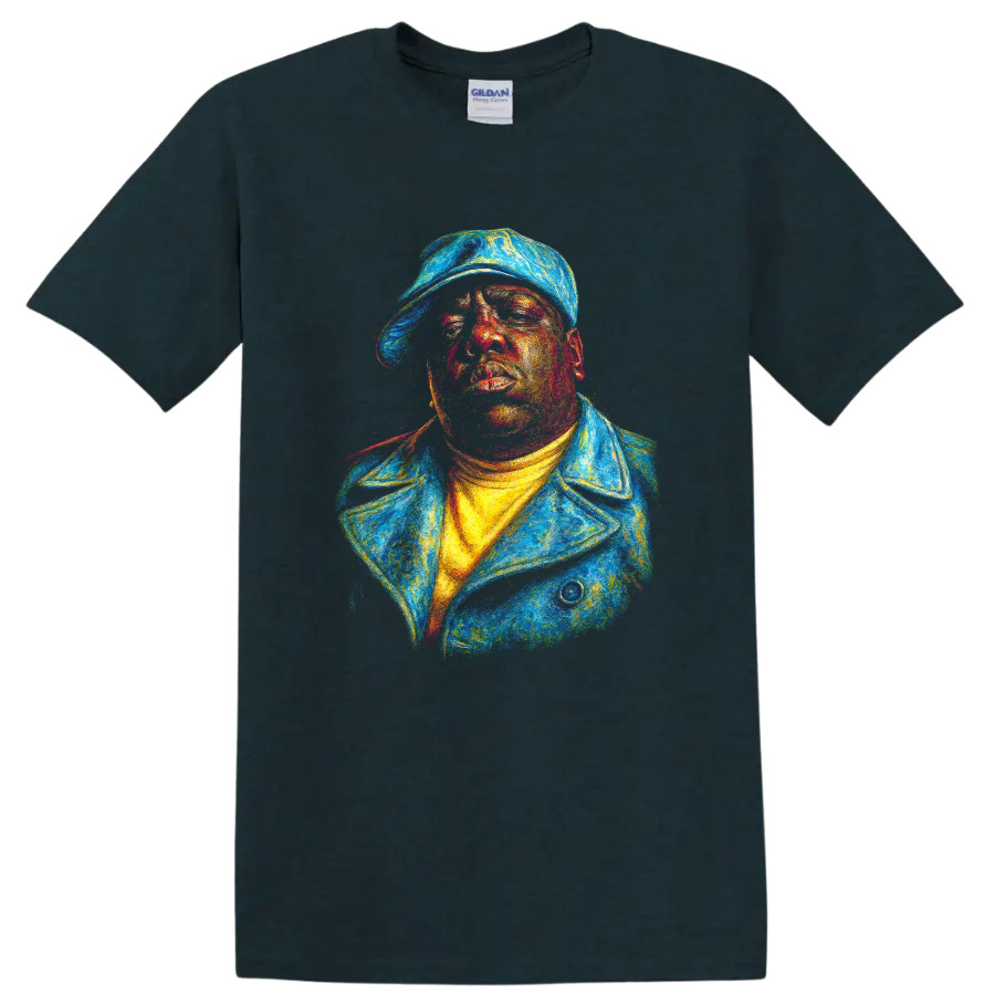The Notorious Big Hip Hop Artist Portrait T Shirt Colorful Rap Tee