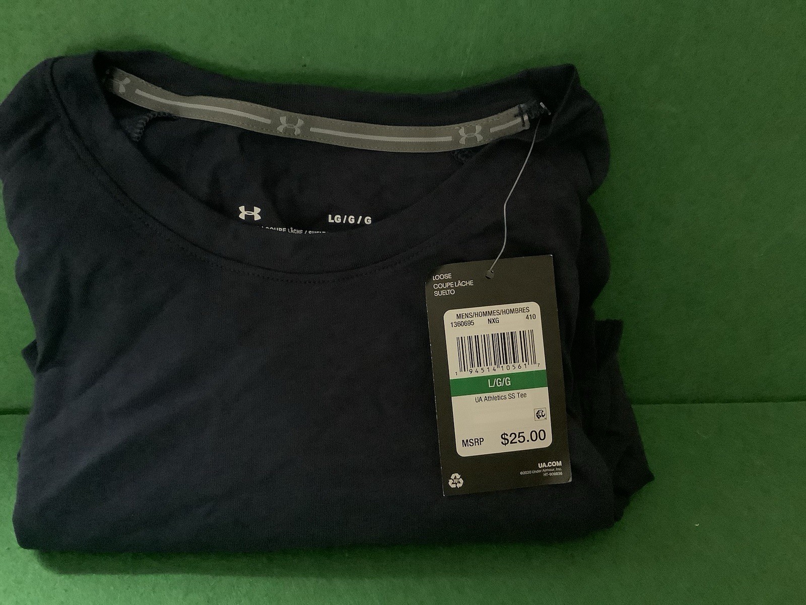 Under Armour UA Crew Neck Blue Tee