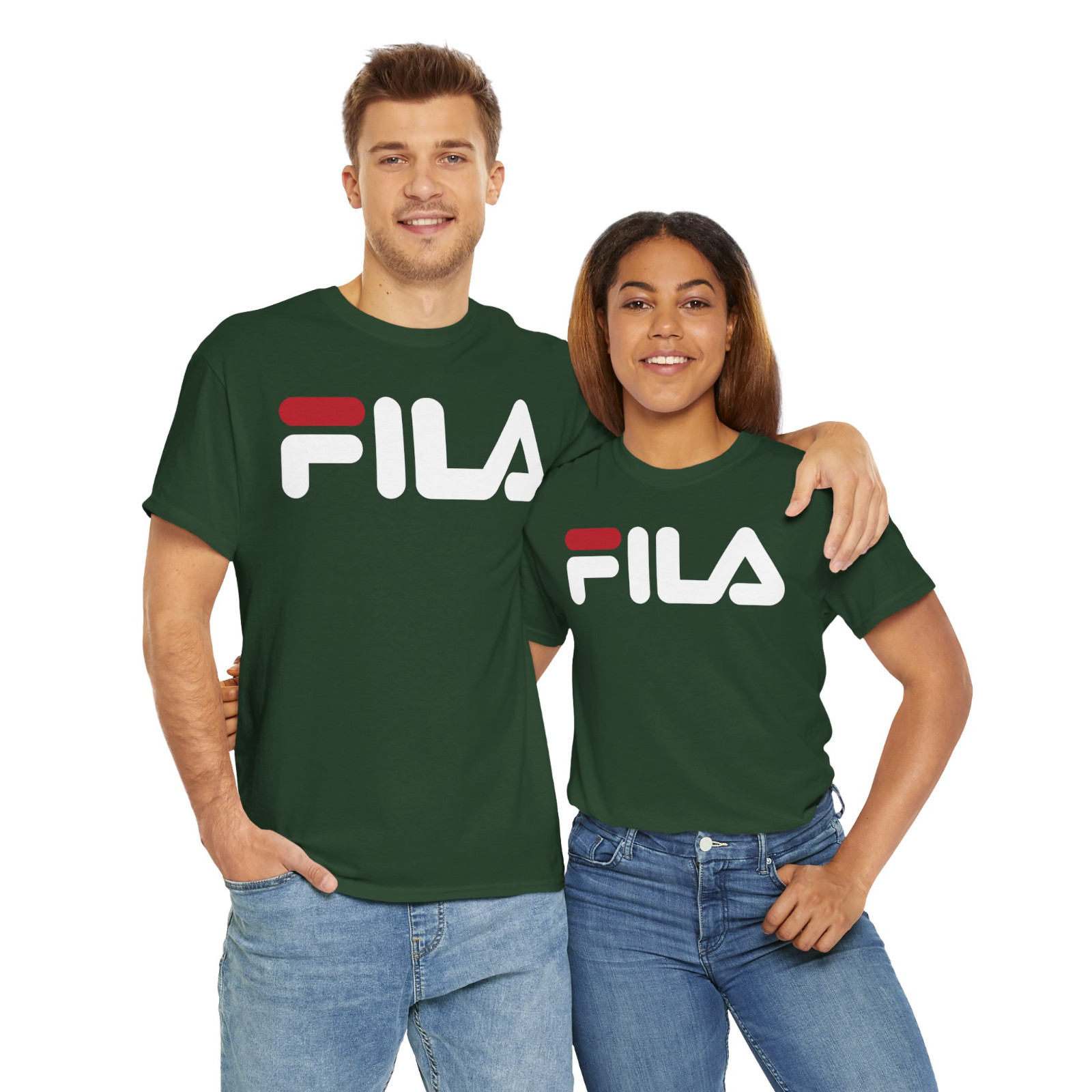 New Fila Sports Logo Men’s T-Shirt American Size S-5XL T-Shirt
