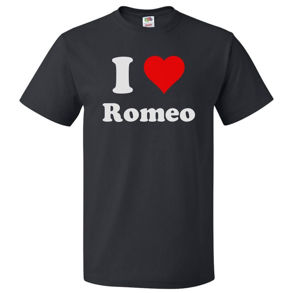I Love Romeo T shirt I Heart Romeo Tee