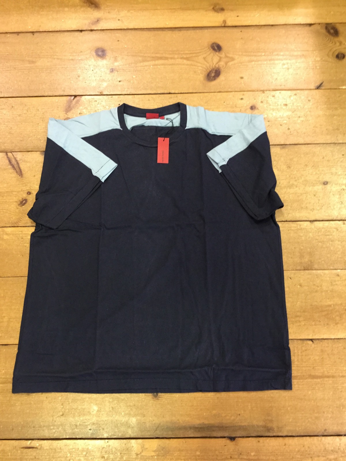 Pierre Cardin Contrast Crew Neck T-shirt/blue/ Size 3XL