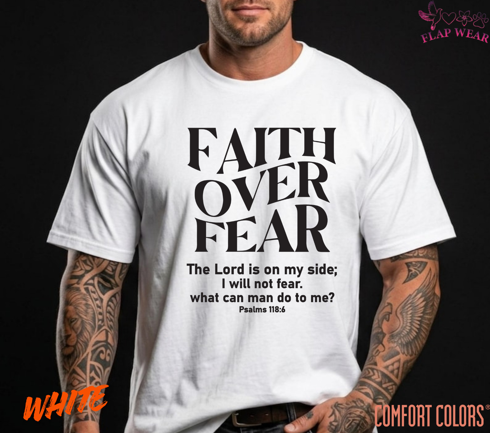 Unisex Faith Over Fear Christian T-Shirt, Men T shirt,Women T shirt Gift Religio