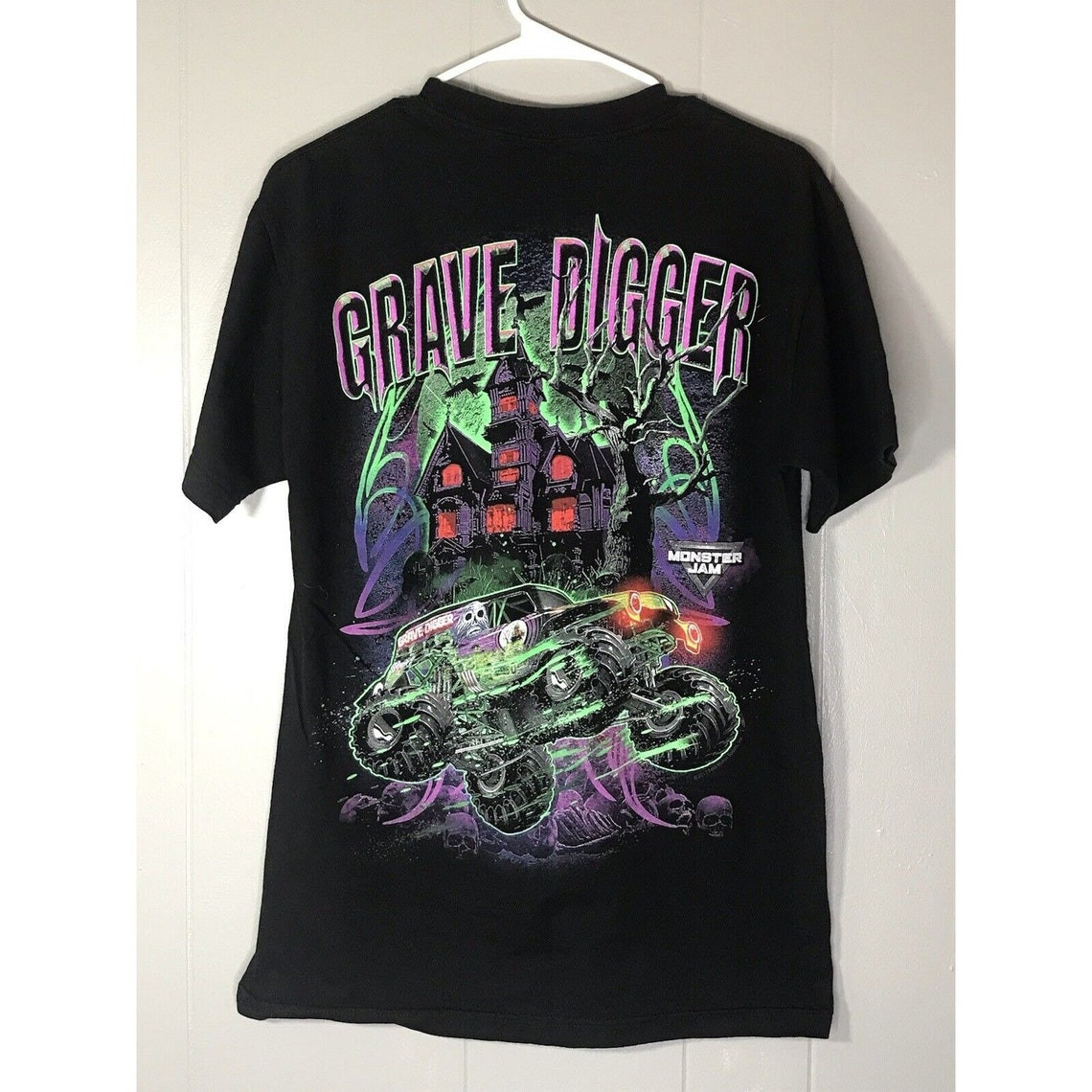 Grave Digger Monster Truck Racing T-Shirt Graphic Tee S-5XL