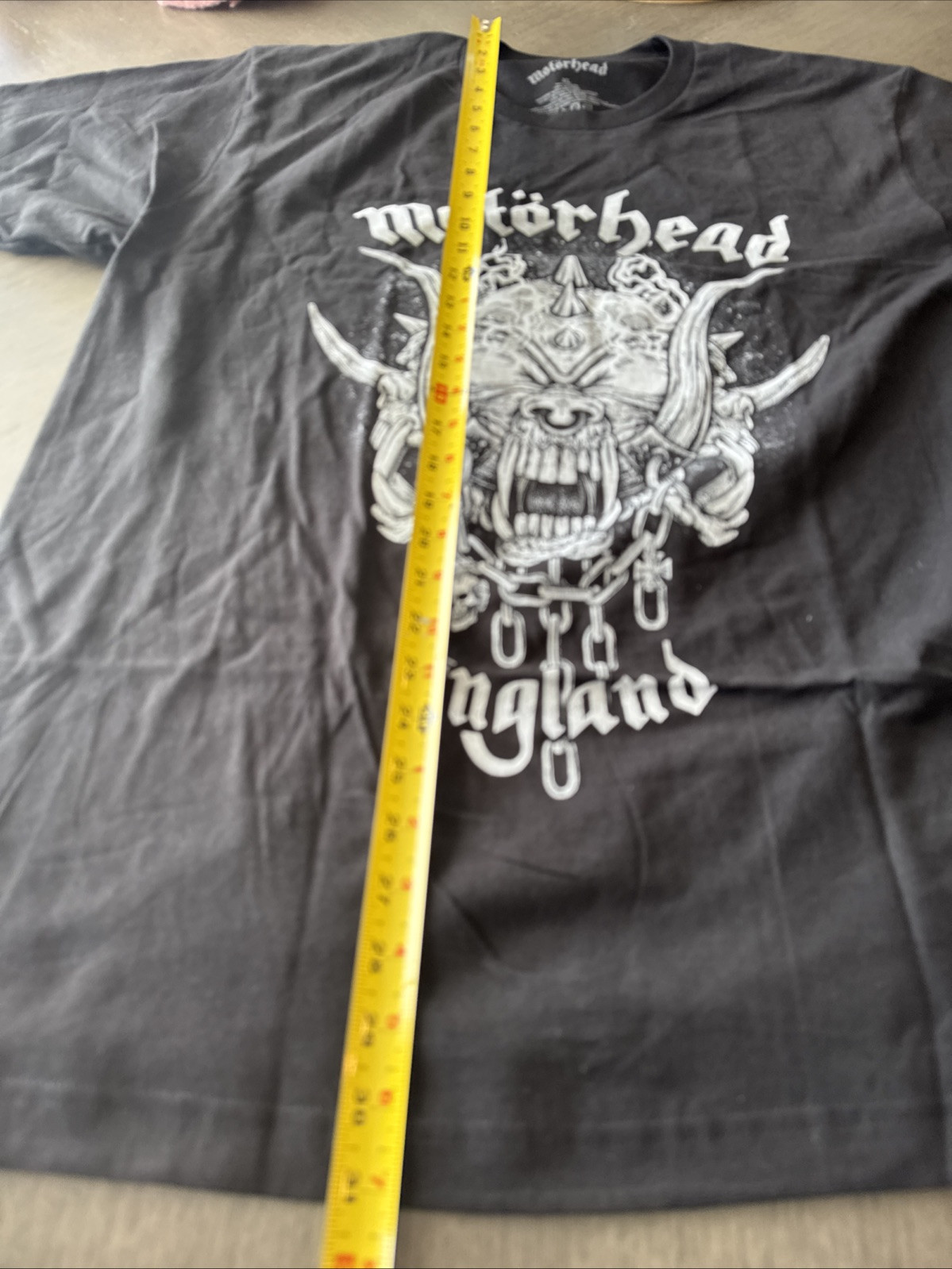 New MOTORHEAD ENGLAND Smoking Snaggletooth Black T-Shirt Size XL