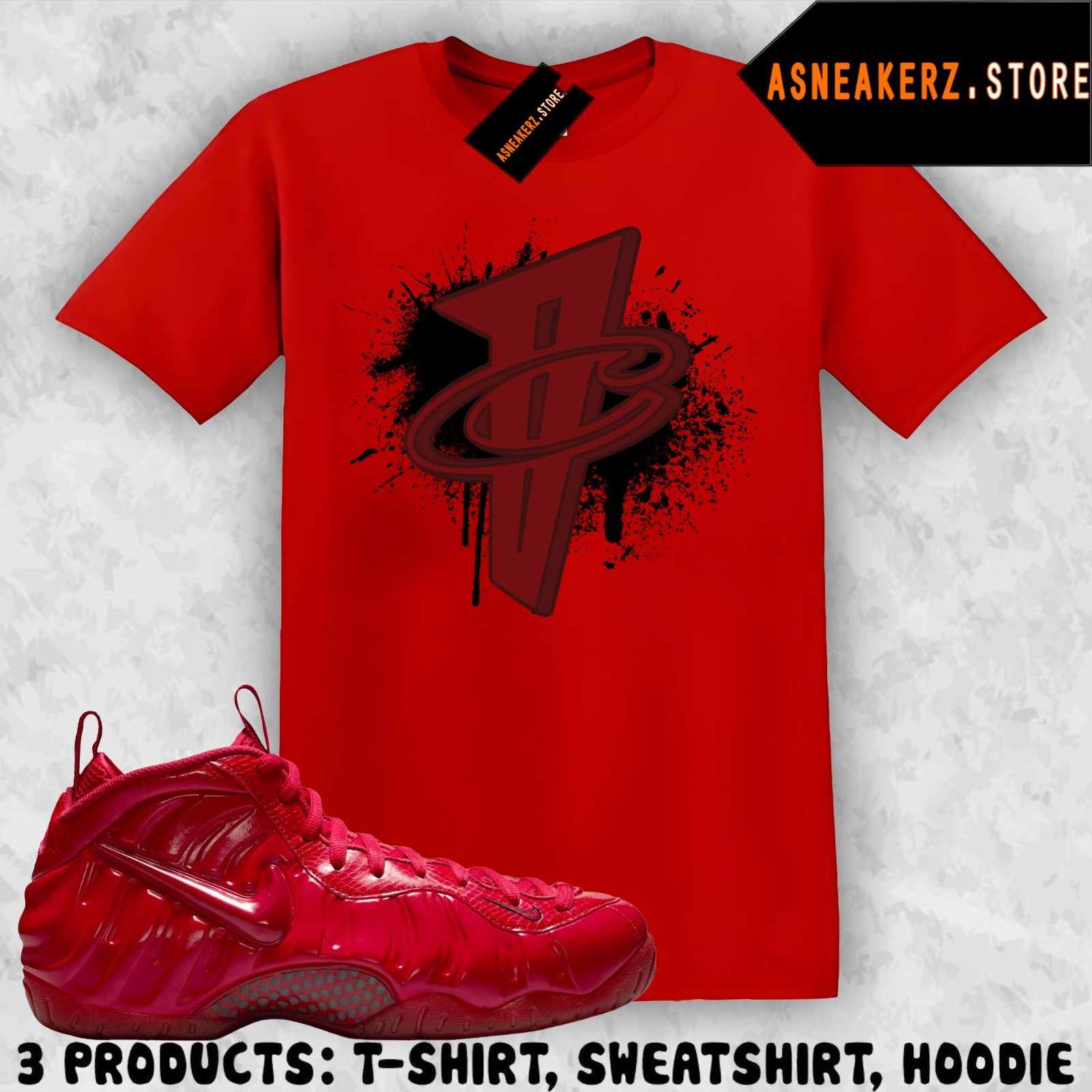 Tee Shirt Matching Foamposite Pro Gym Red 2026 Match Sneaker Number 1 Cent Penny