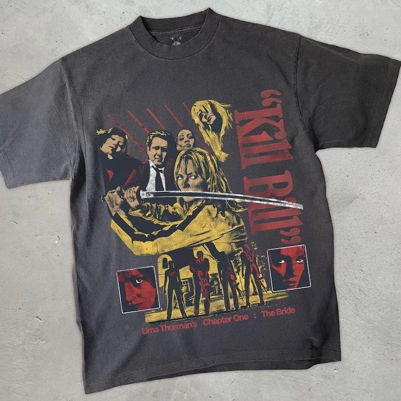 Kill Bill Shirt, Retro Movie Graphic Tee Shirt