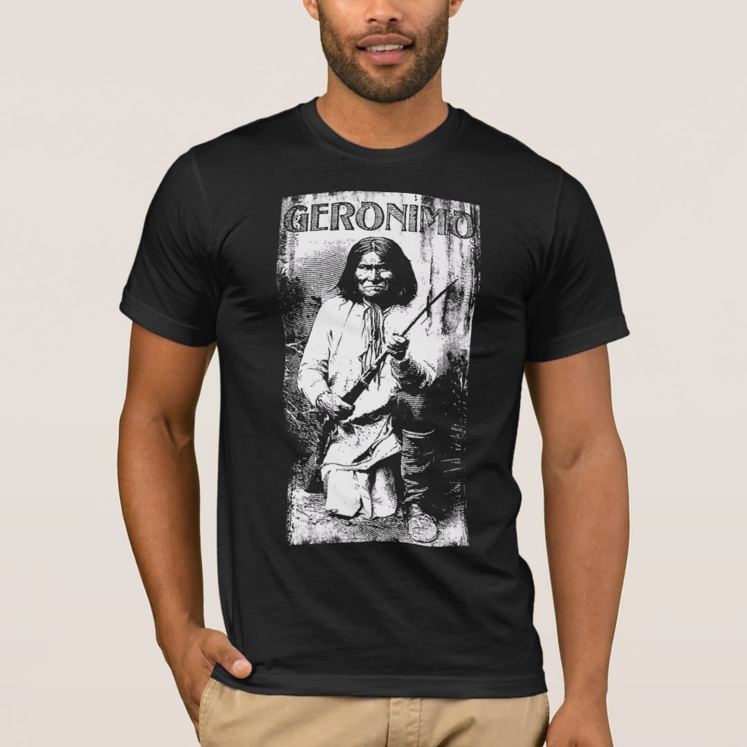 NEW LIMITED Native American Geronimo Apache Warrior History T-Shirt