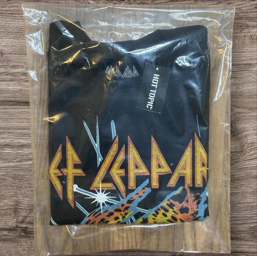 Def Leppard Pyromania Black T-Shirt Size Medium