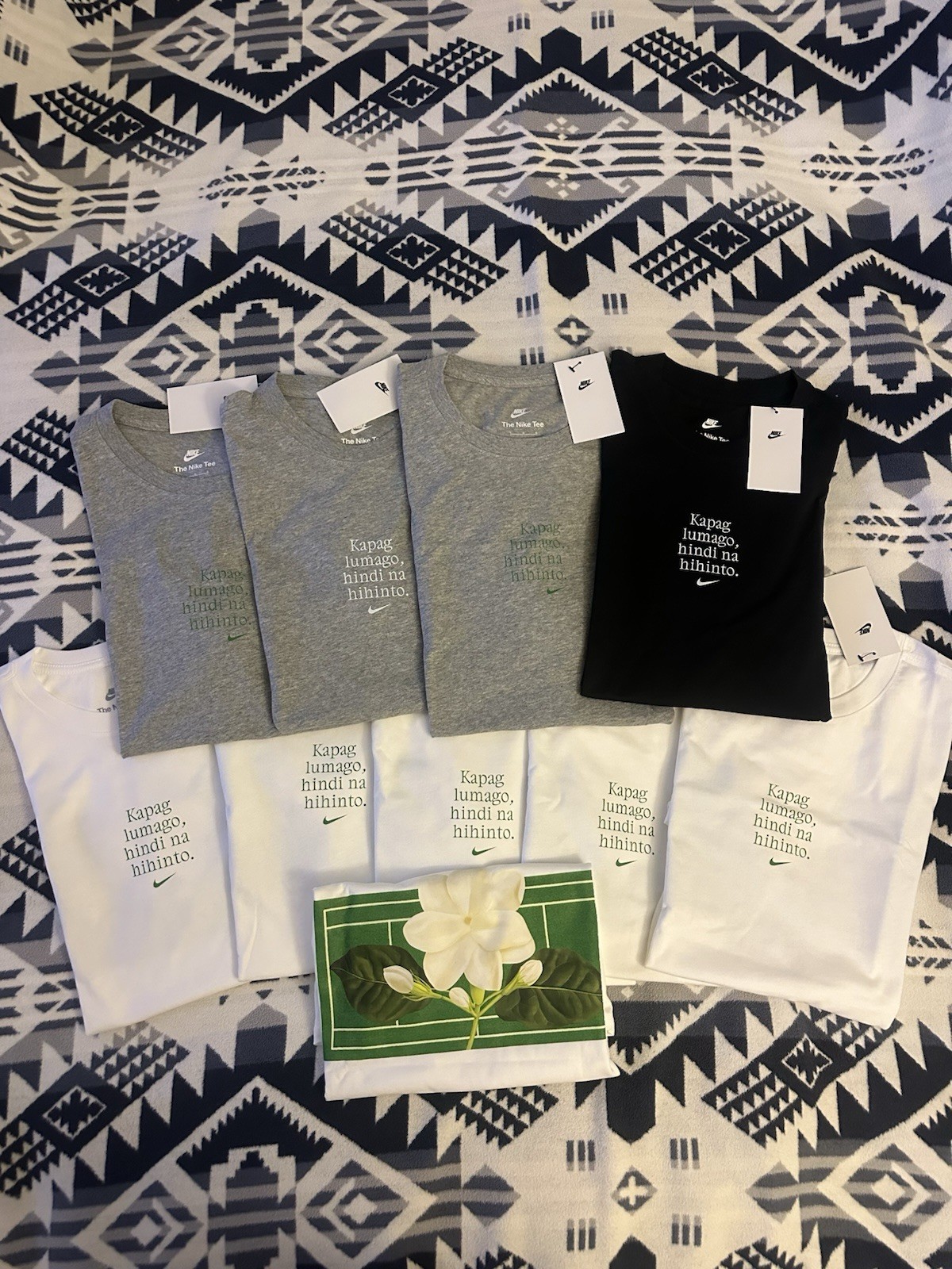 Alexandra Eala X Nike by You Sampaguita Bloom SUPER RARE NEW LOGO MENS LARGE