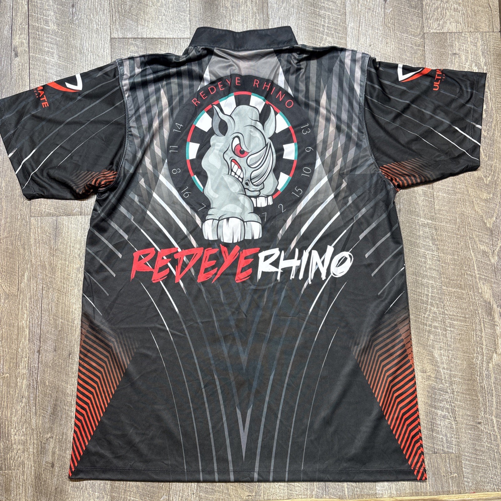 Red-Eye Rhino Dart Shirt Size XL Ultimate Team Gear 1/4 Zip Lightweight