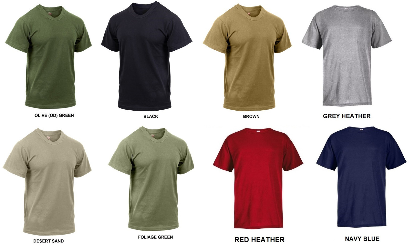 Performance Poly T-Shirt Moisture Wicking Army Navy USMC Quick Dry Undershirt