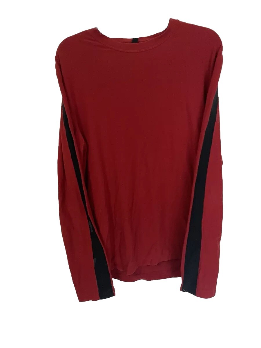 Banana Republic Men’s Shirt Red & Black Soft Pullover Medium