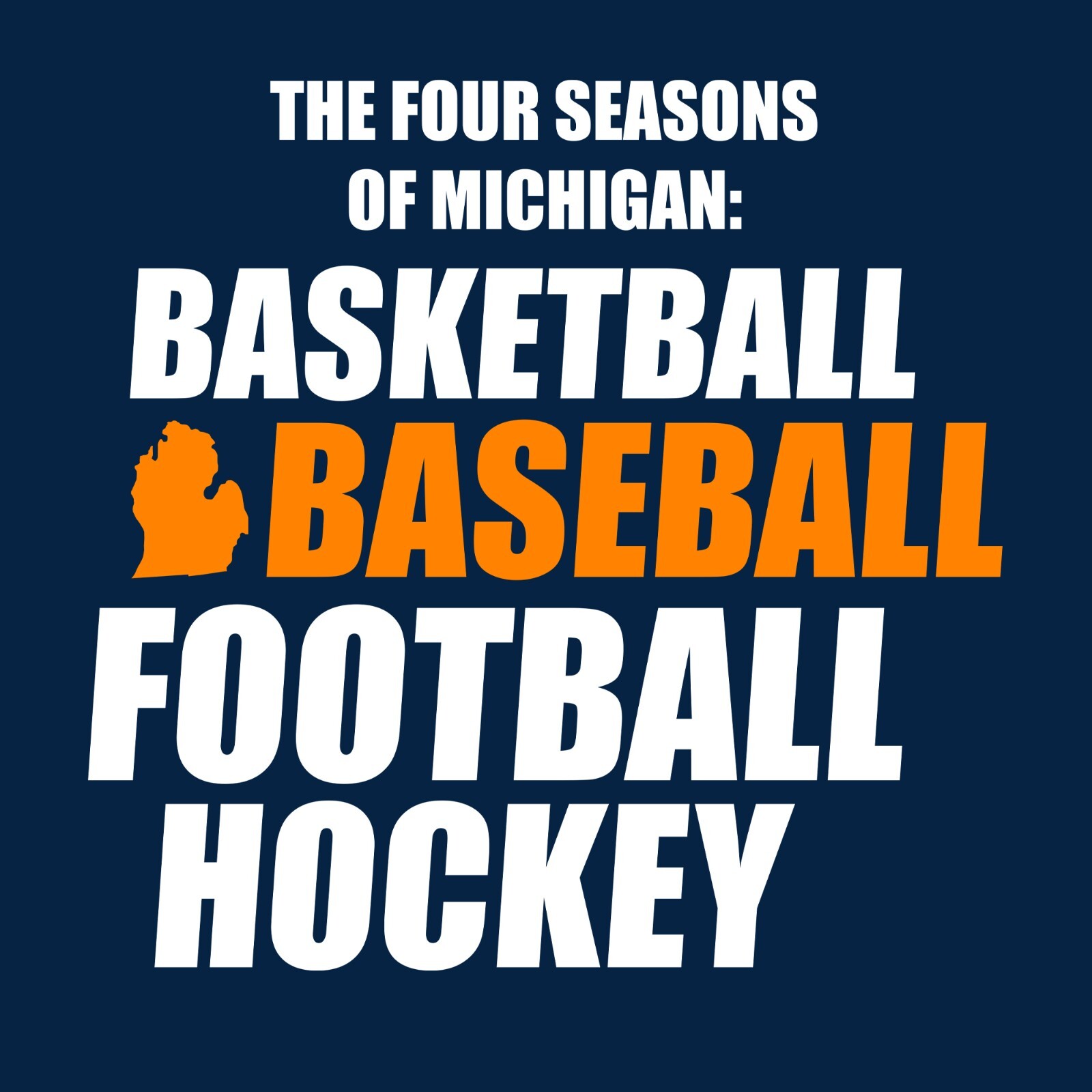 Four Seasons of Michigan T-Shirt