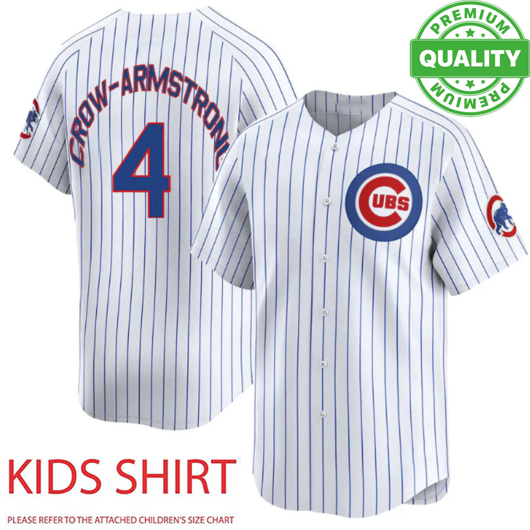 Number #4 Petee Crow‑Armstrong Cubs 3D AOP Gift Kids 1J0766
