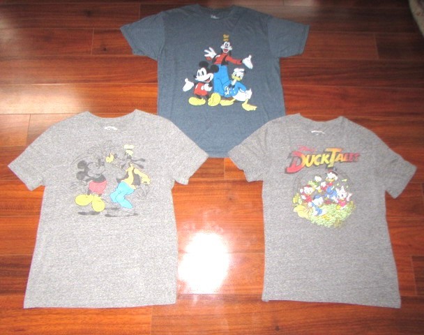 DISNEY ~ Men’s M ~ LOT of 3! Mickey Mouse Goofy DuckTales Graphic Shirts c36