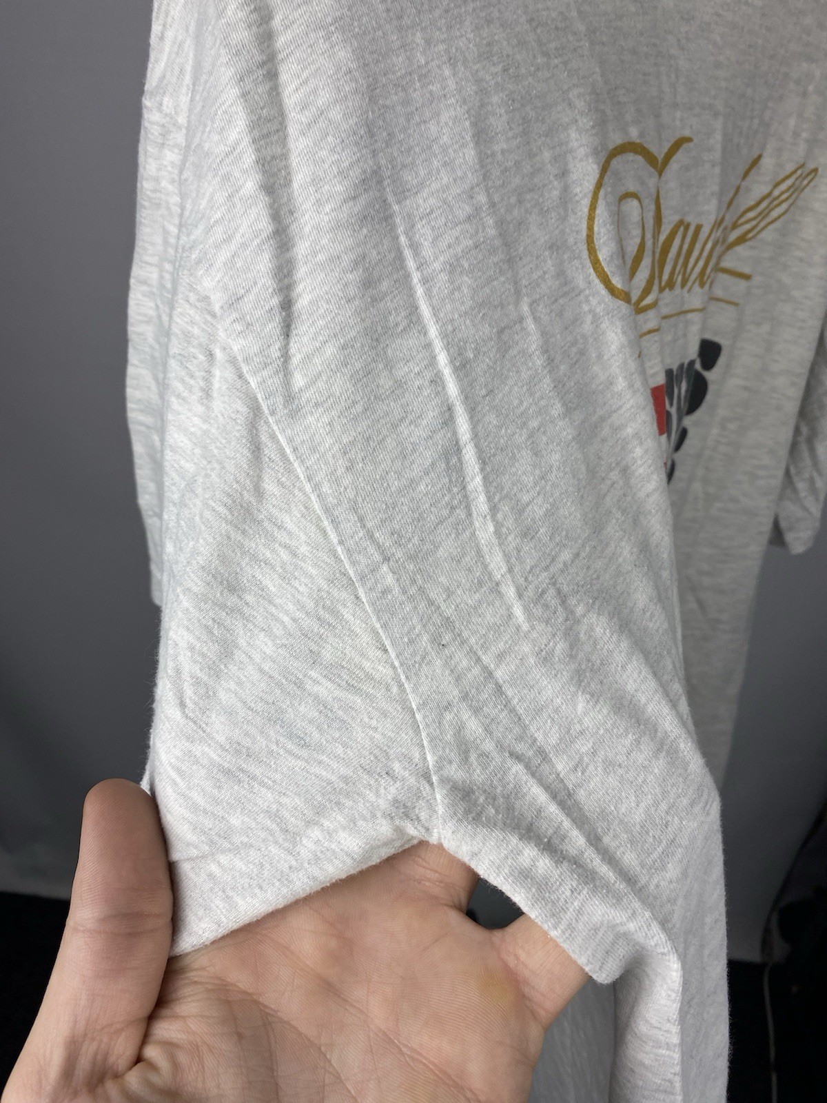 2001 Davidoff Swiss Indoors Hanes Gray T Shirt Mens Xl Sz Unique