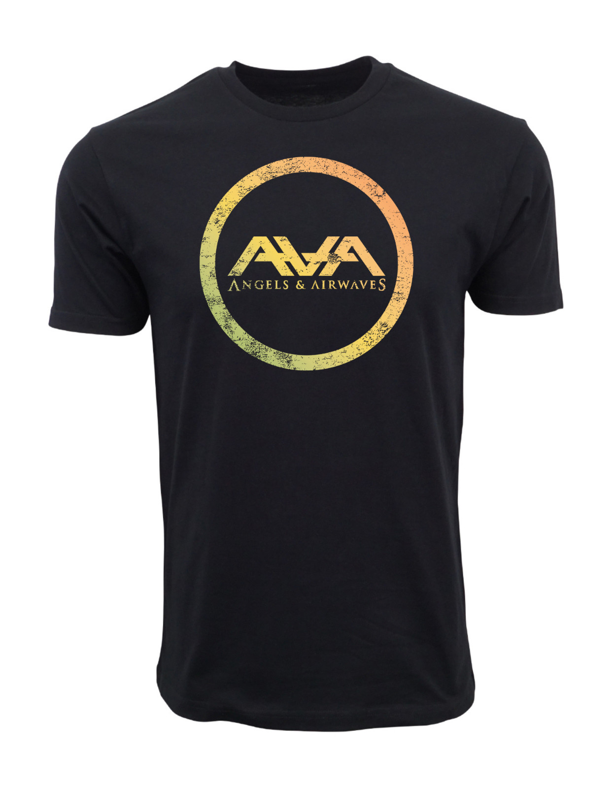 MENS ANGELS AND AIRWAVES CIRCLE LOGO T SHIRT