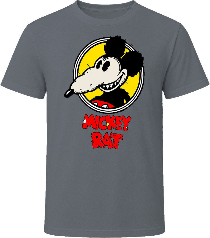 Mickey Rat Cartoon Retro T Shirt Tee 100% Ring Spun Cotton Tee Gift New