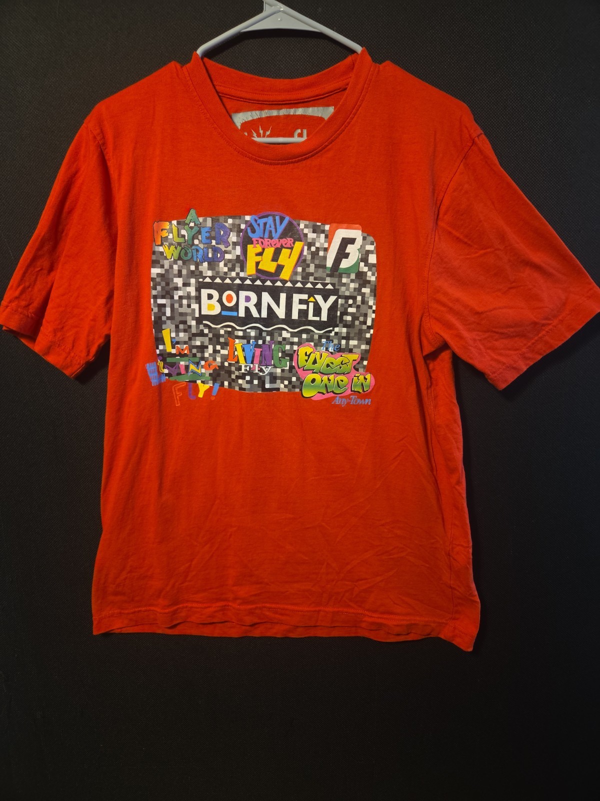 Mens Born Fly Medium Shirt 100% Cotton