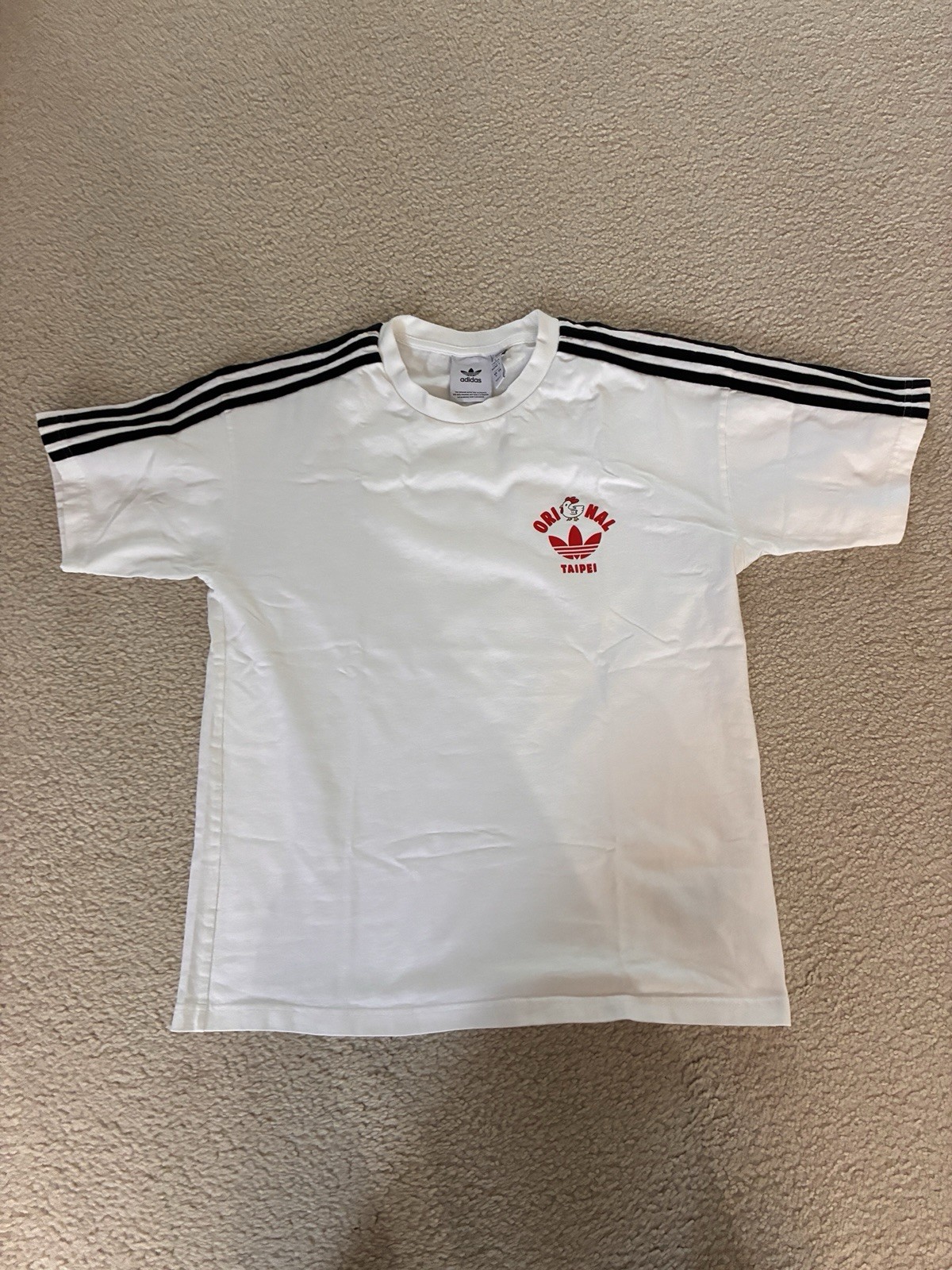 Adidas Taipei Fried Chicken Cutlet Graphic Tee Shirt ~Asian Size Limited Edition