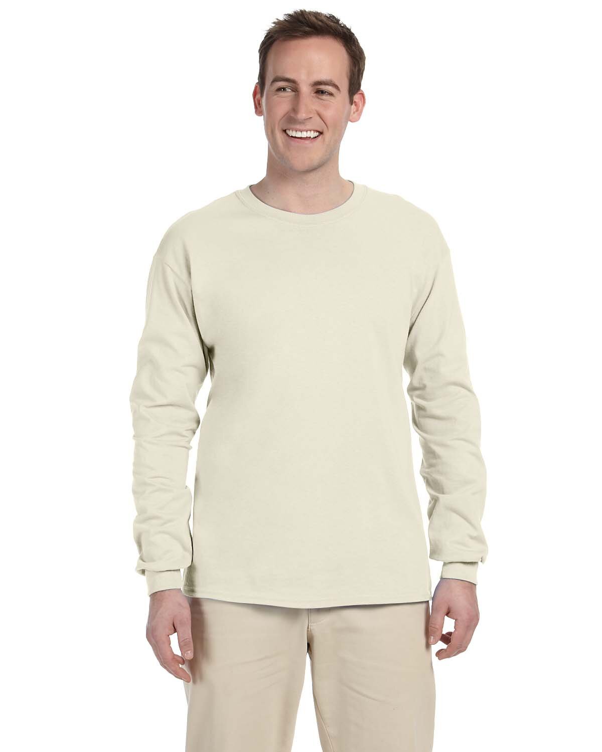 2 Pack Of Gildan Adult Ultra Cotton Long Sleeve Stylish Plain T-Shirt G240
