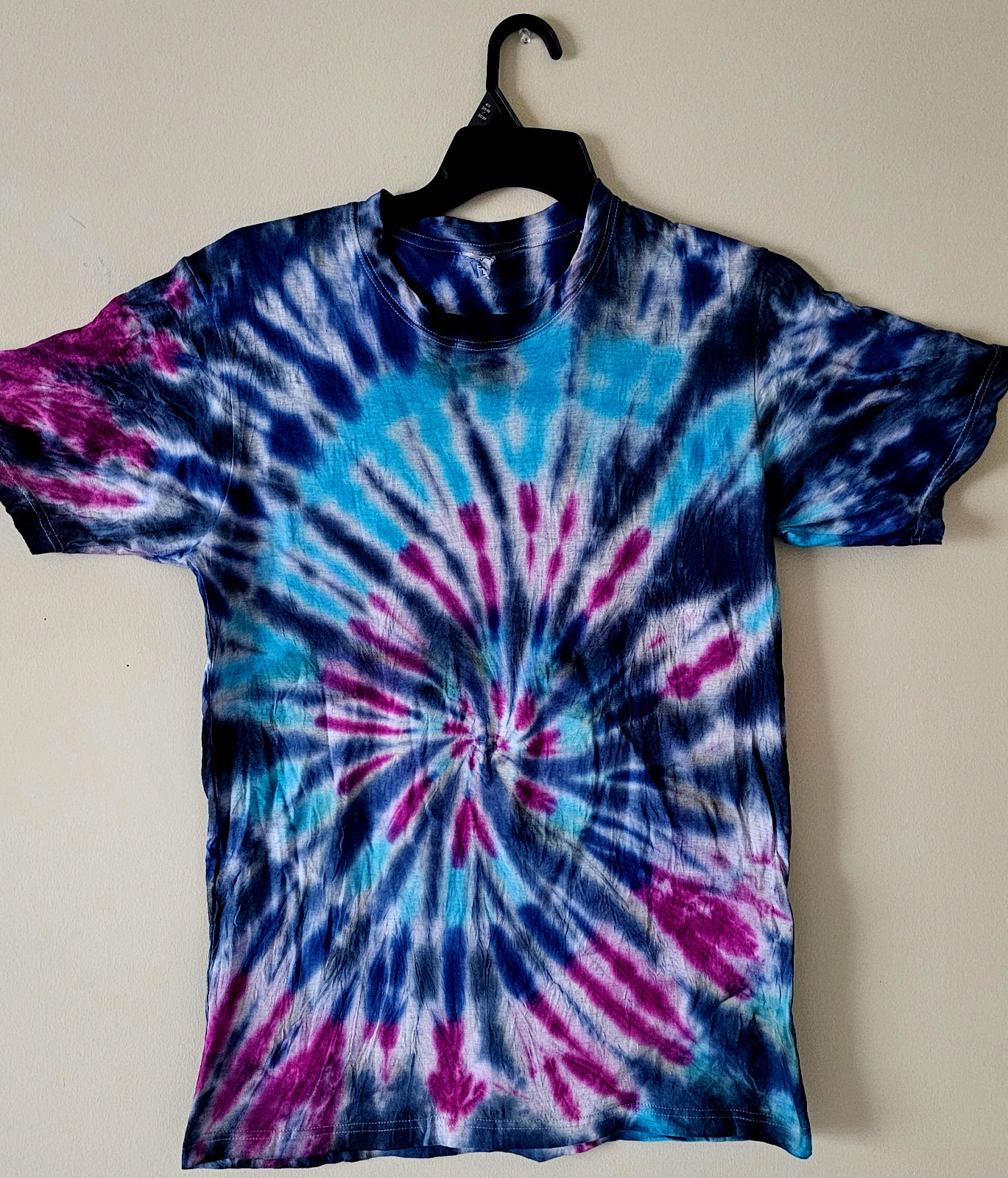 Multi Color Spiral Mens T-Shirt Blank Tye Dyed Tee Spiral New