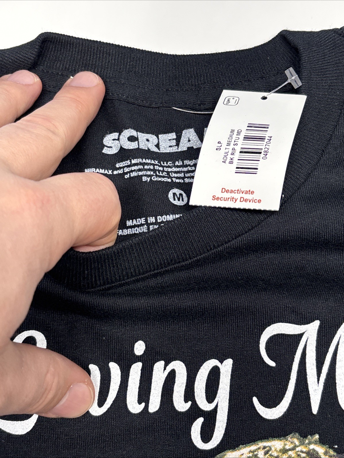 In Loving Memory STU MACHER Shirt -Scream Funny Spencer’s Adult Medium