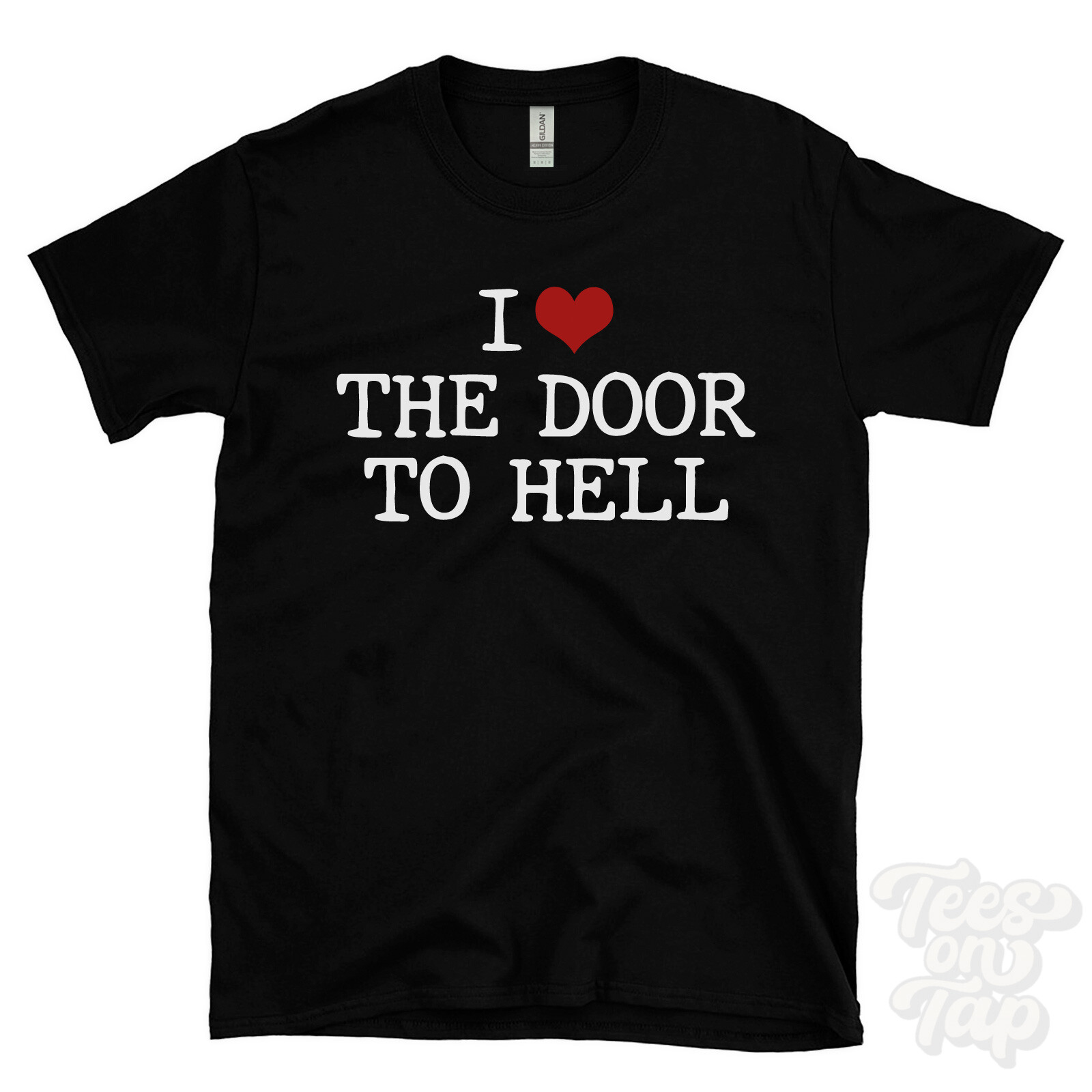 I LOVE THE DOOR TO HELL T-SHIRT heart turkmenistan nature fire mystery natural
