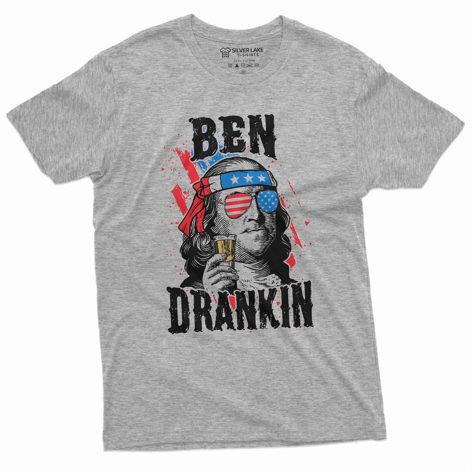 Funny Drinking Ben Drankin Tee shirt Benjamin Franklin USA 4th of July shirt