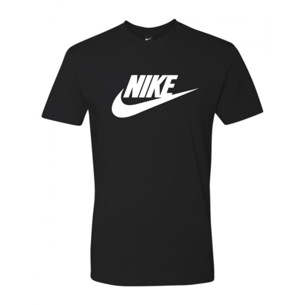 Nike Men’s T-Shirt Athletic Logo Swoosh Printed Active Short Sleeve Tee