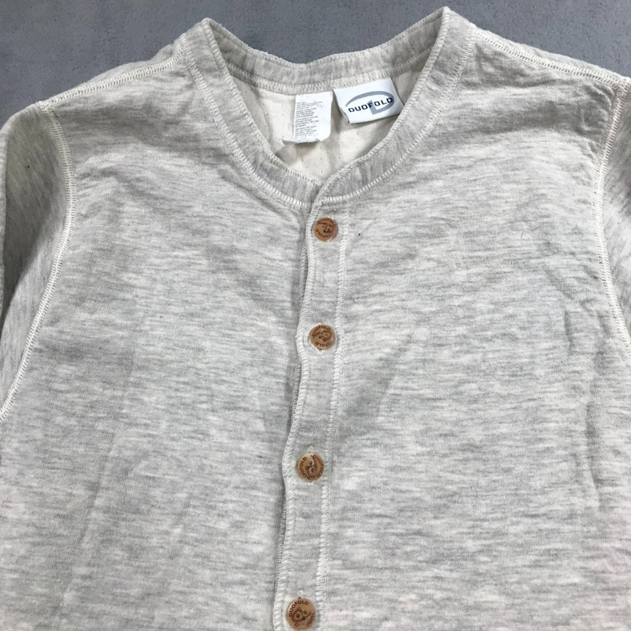 Vintage Duofold Union Suit Men’s Small Gray 2-Layer Base Layer Button Up Wool