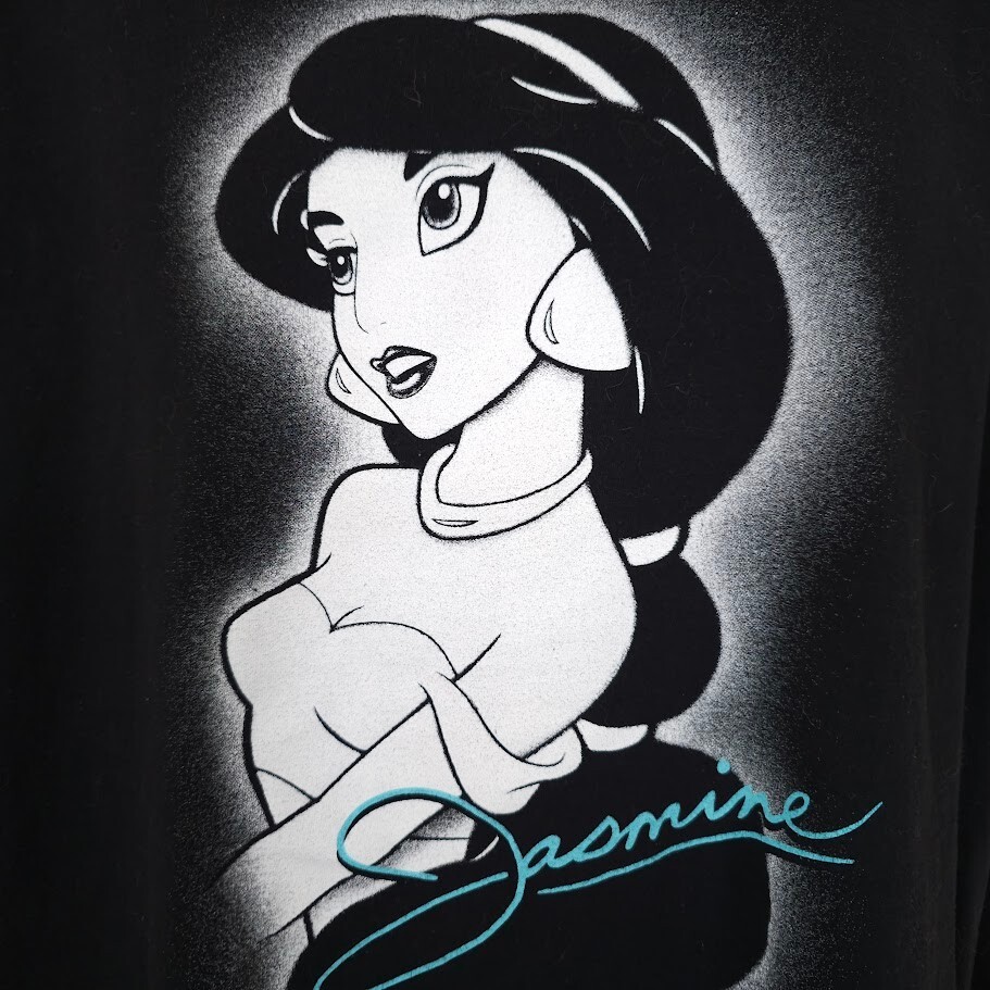 Jasmine Aladdin T Shirt Mens Size XL Black Disney Movie Character