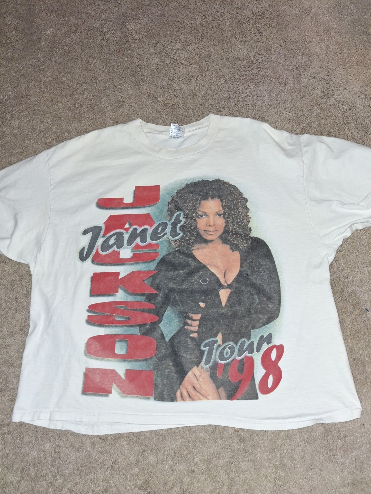 Janet Jackson Tour Shirt Vintage Usher Rare XL 1998 See Measurements