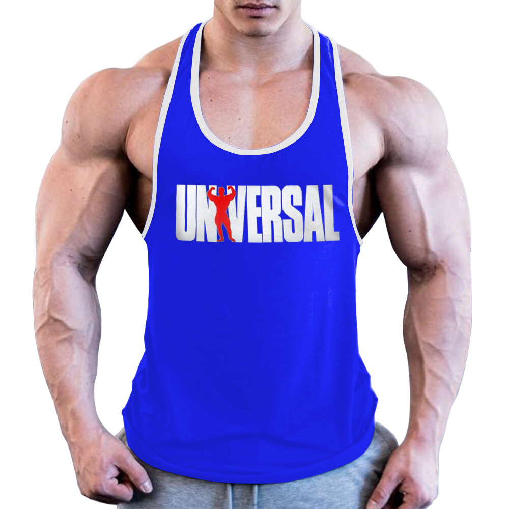 NEW Universal Men Gym Bodybuilding Tank Top Stringer Fitness Shirt VEST