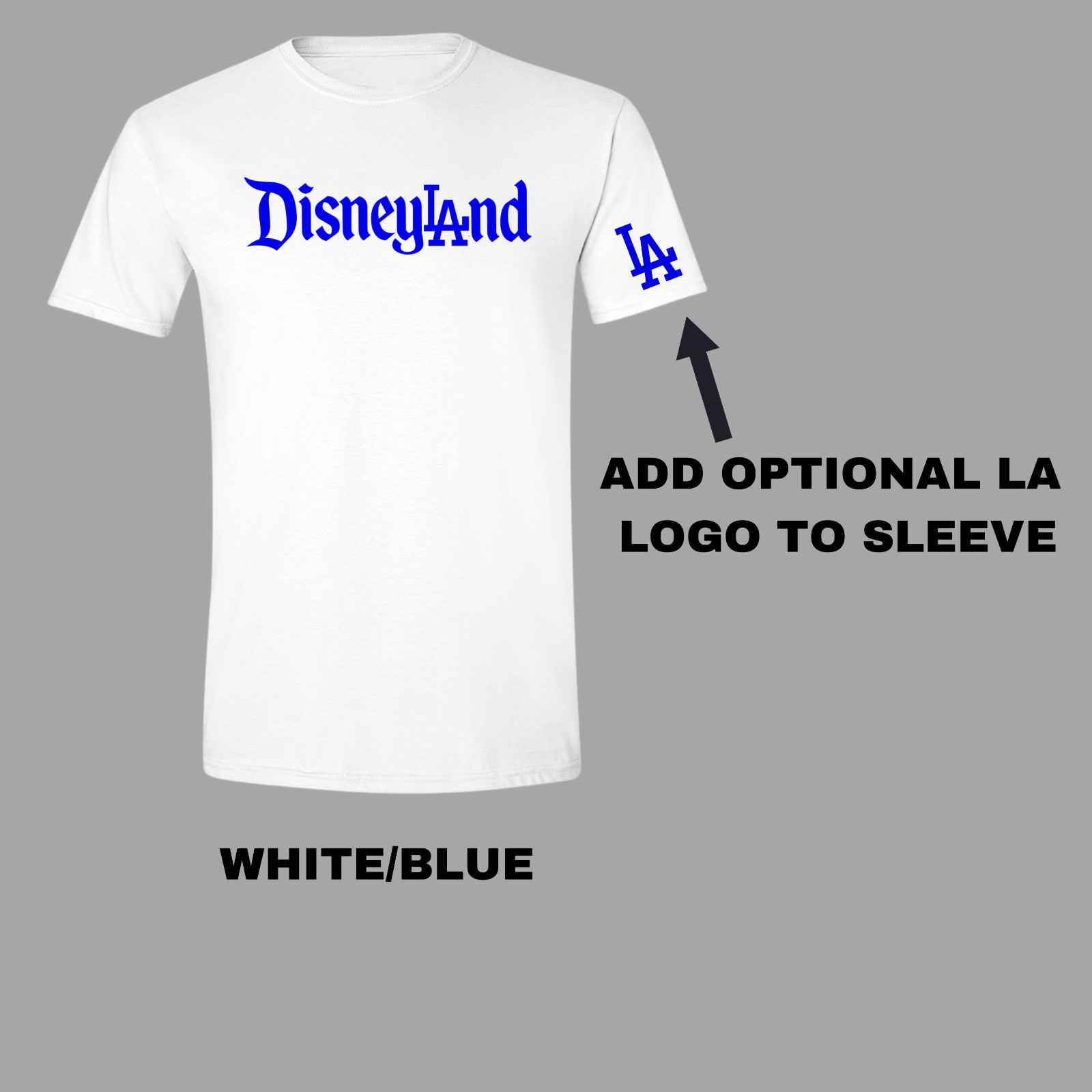 Disneyland LA Dodgers Los Angeles T-Shirt- Vinyl Decals Included- Mickey Ohtani.