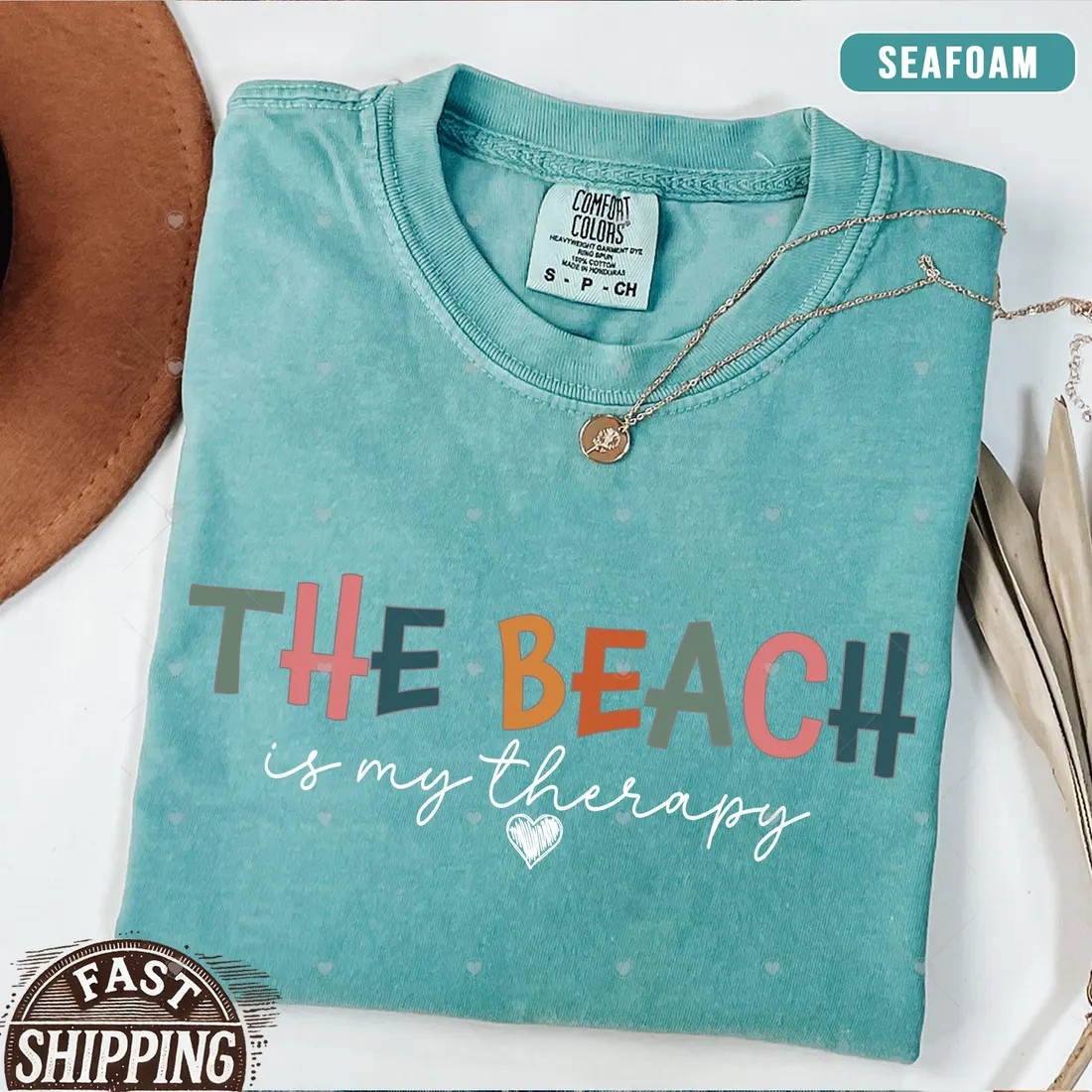 The Beach Is My Therapy Comfort Colors® tshirt, Beach tshirt, Therapy