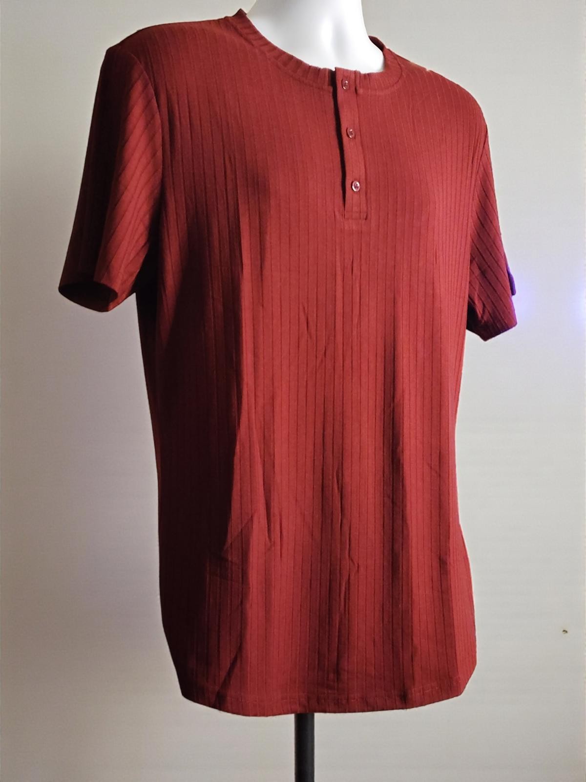 COOFANDY Ribbed Henley Shirt for Men