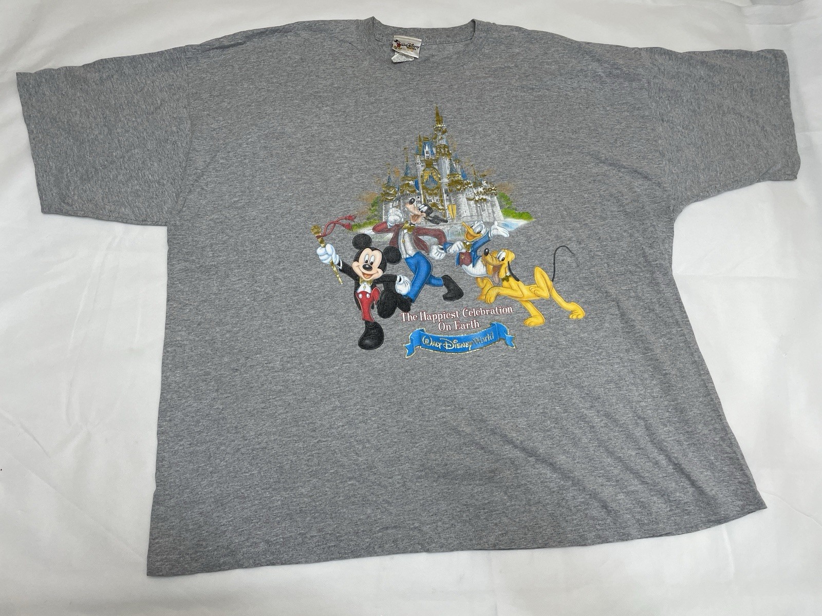 Walt DIsney World Parade The Happiest Celebration on Earth Gray Shirt Size 4XL