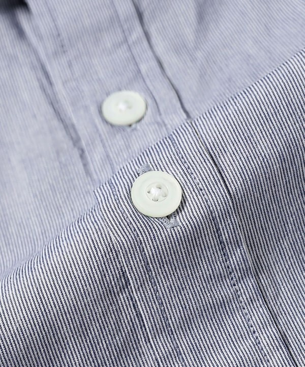 (ASK availability First) BEAMS Cotton Seersucker Microstripe Pullover Shirt New