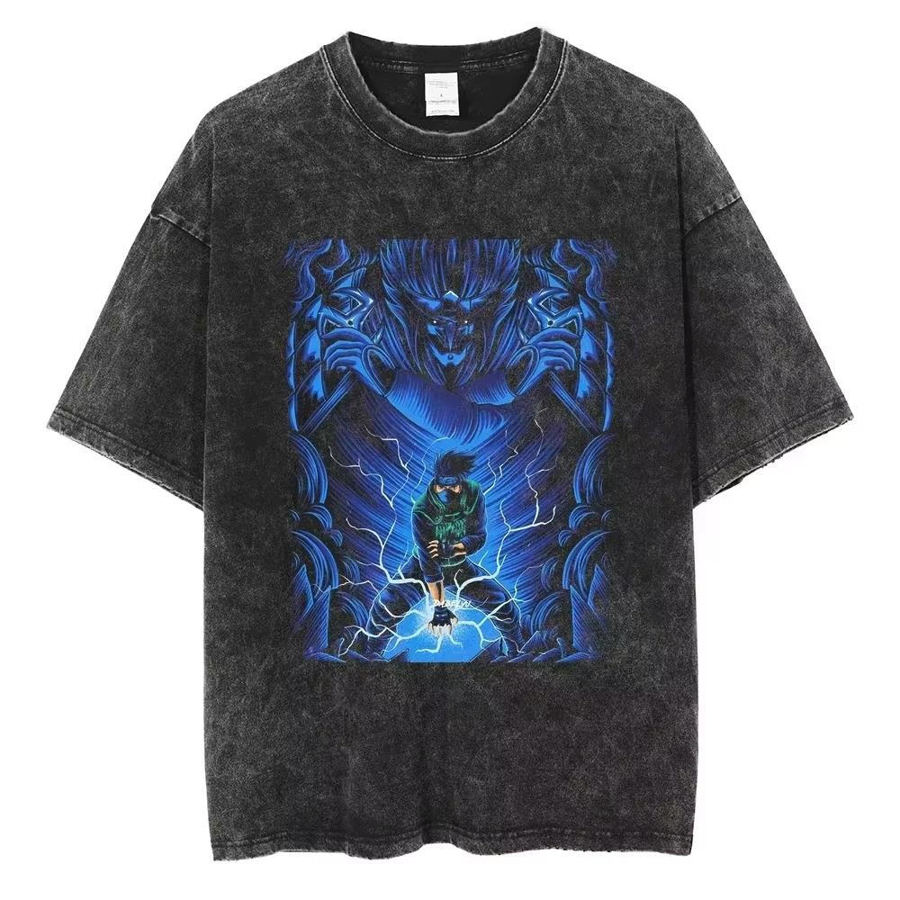 New Hip Hop Vintage T-shirt Men Streetwear Harajuku Japanese Anime 2026 Print Te
