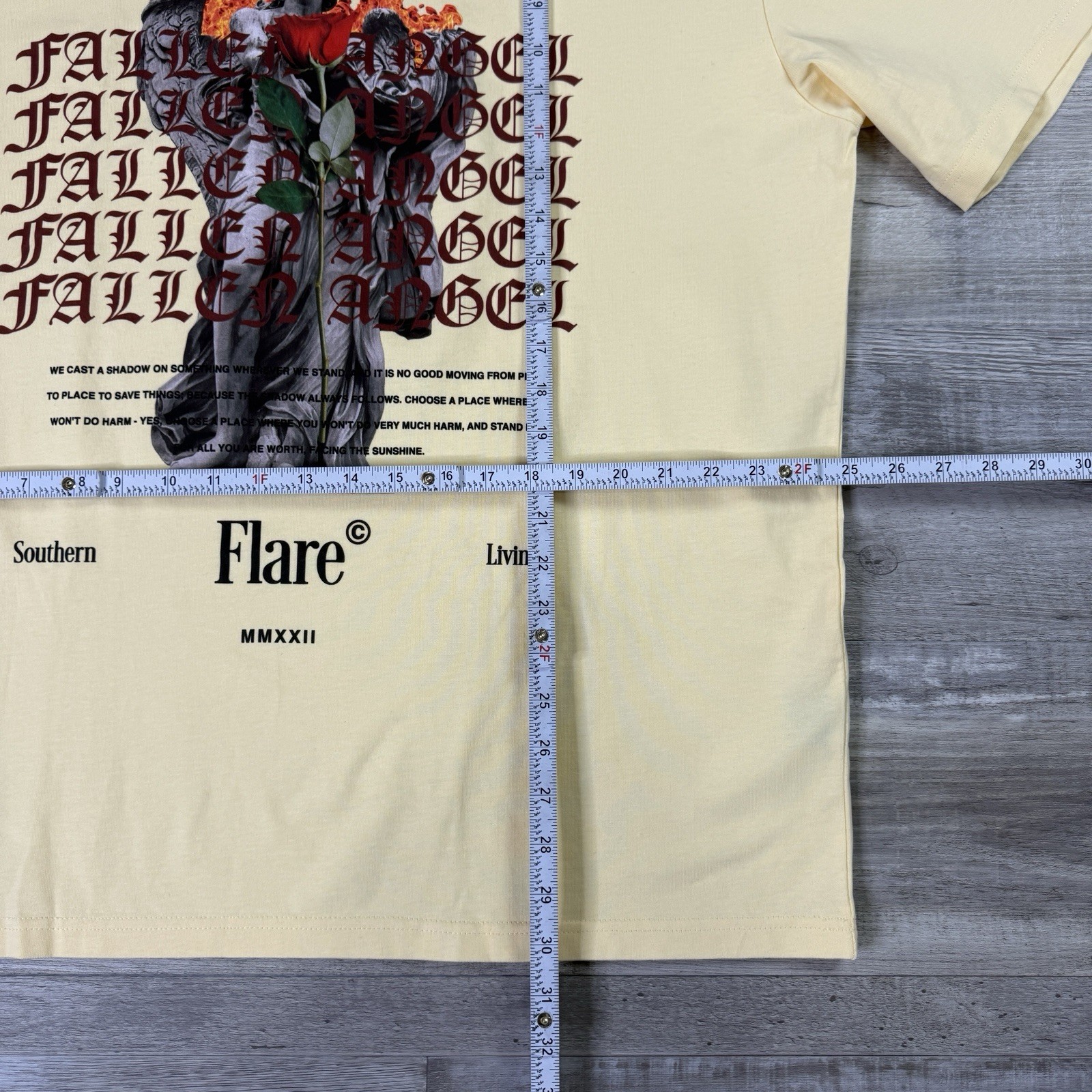 Flare Fallen Angel T Shirt XL | Streetwear Tee Yeezy Slide Pure Match ma maniere