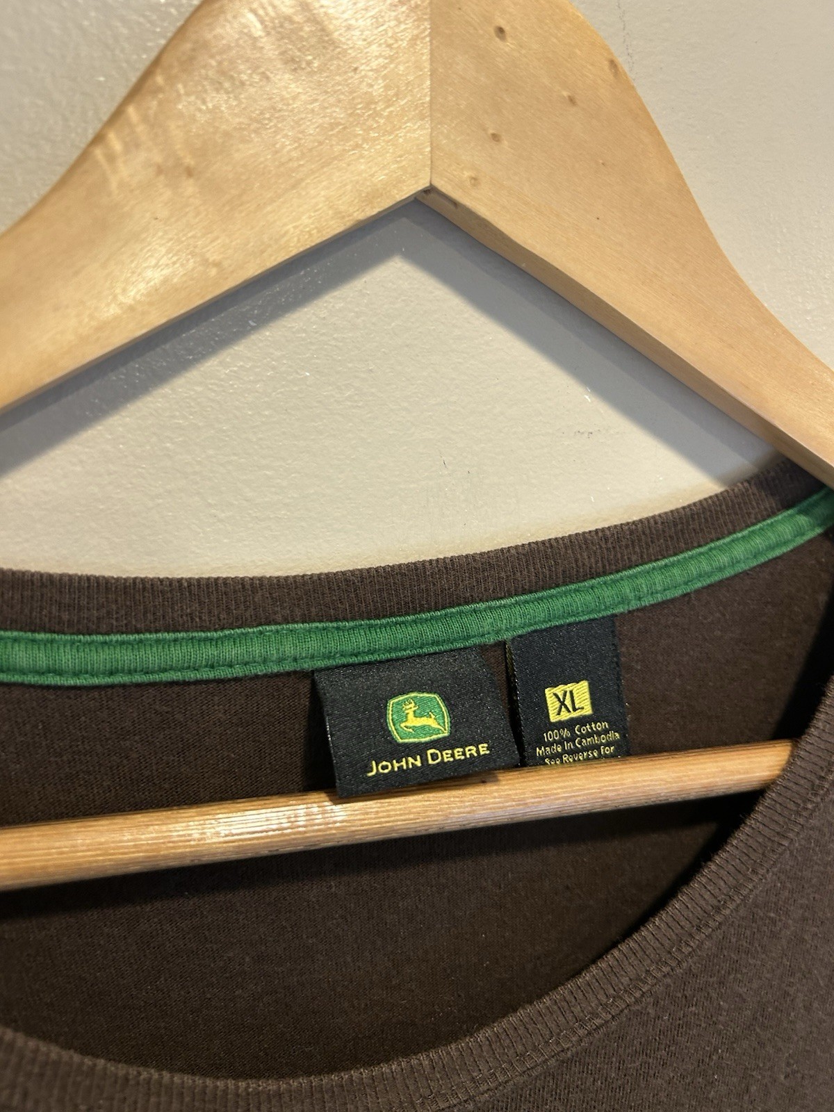 John Deere Graphic Tee Brown XL Shirt Clothing