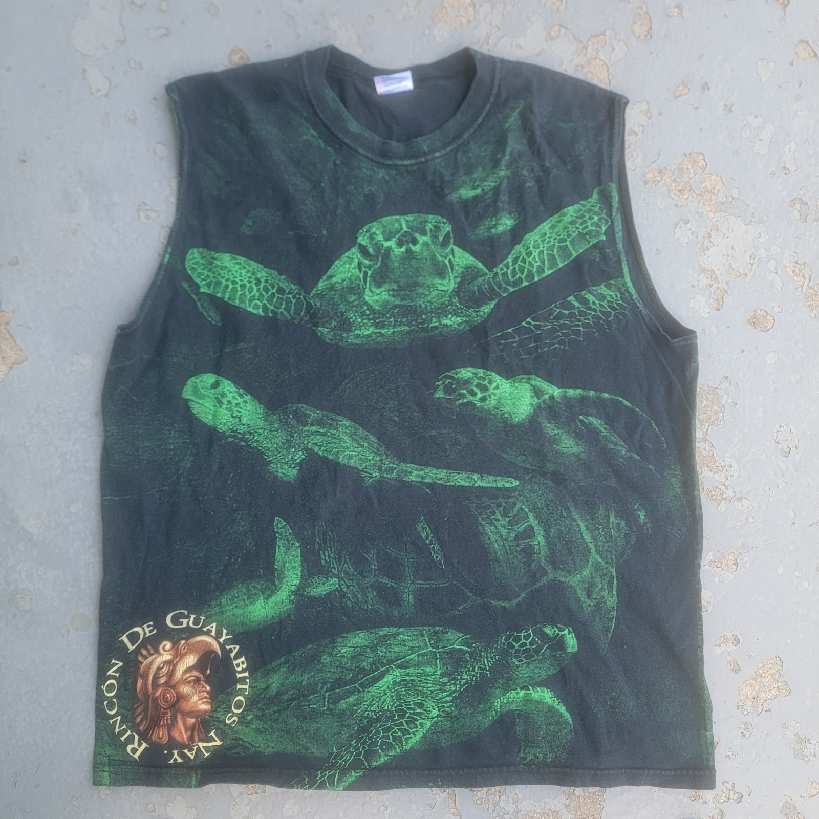 Y2k Sea Turtle nature tank top all over print vacation shirt 100% cotton