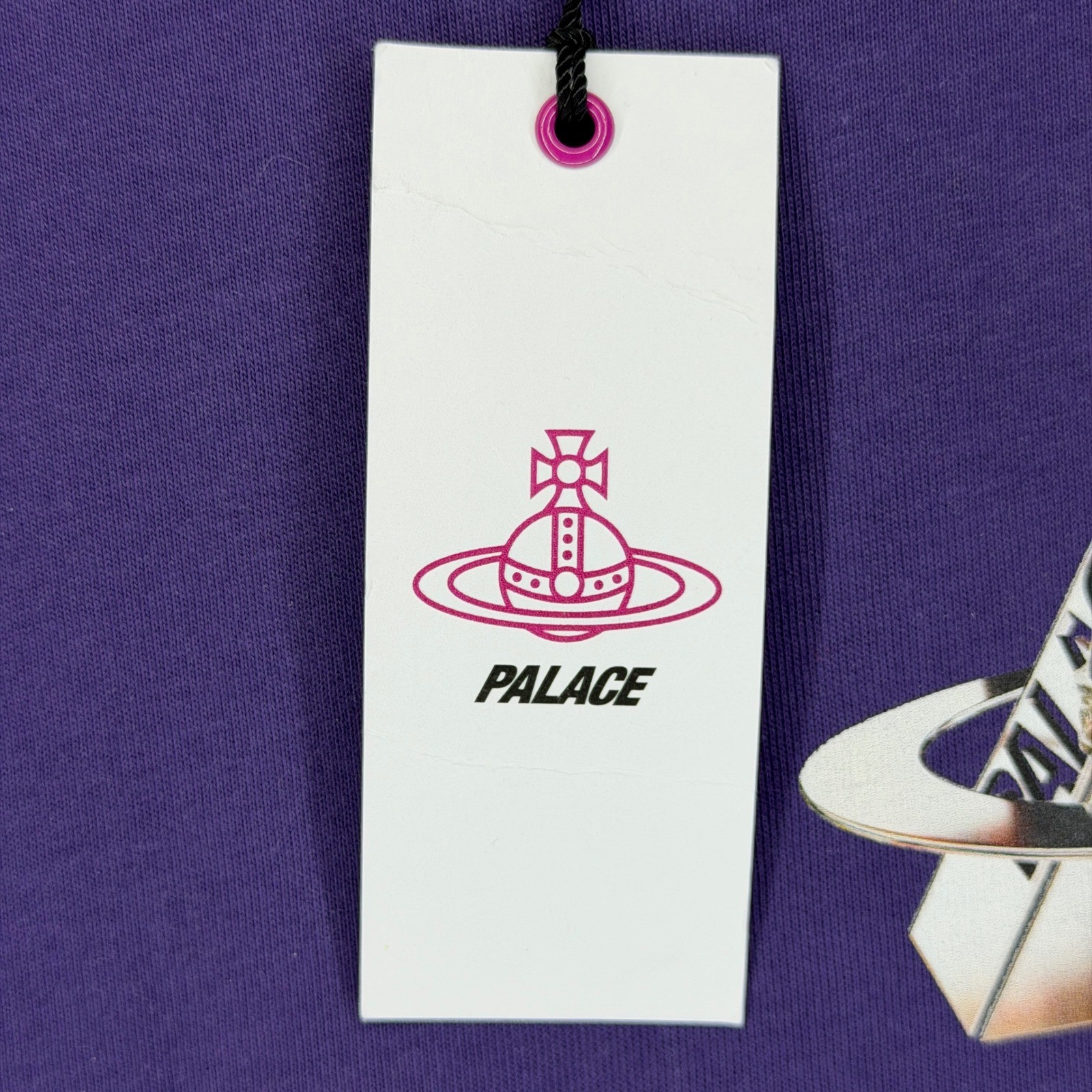 Palace Vivienne Westwood Orb T-Shirt Purple AW24 Graphic Tee Mens XS NEW