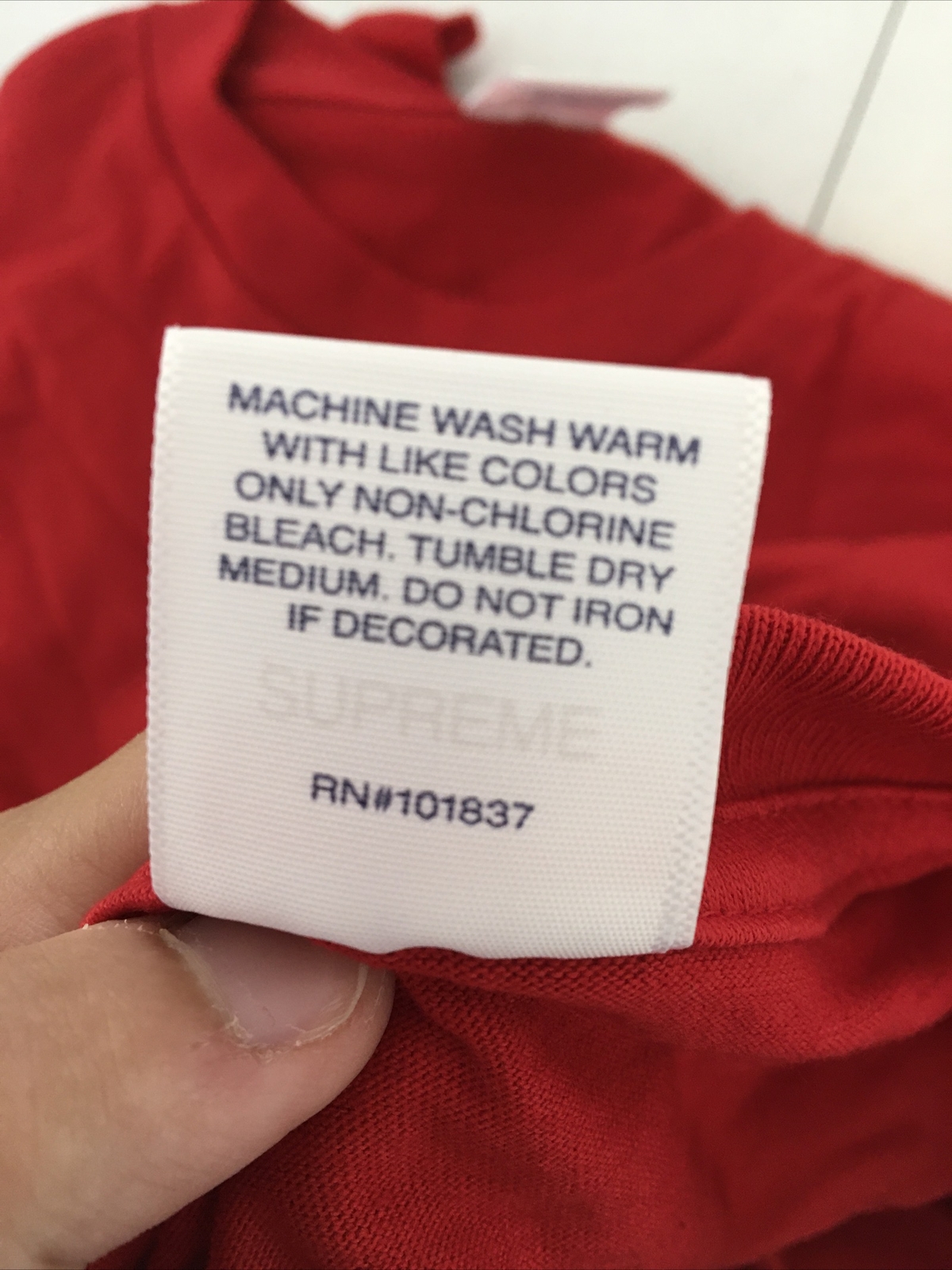 Supreme K Mart Blank Tee Red Authentic Size XL DEAD STOCK