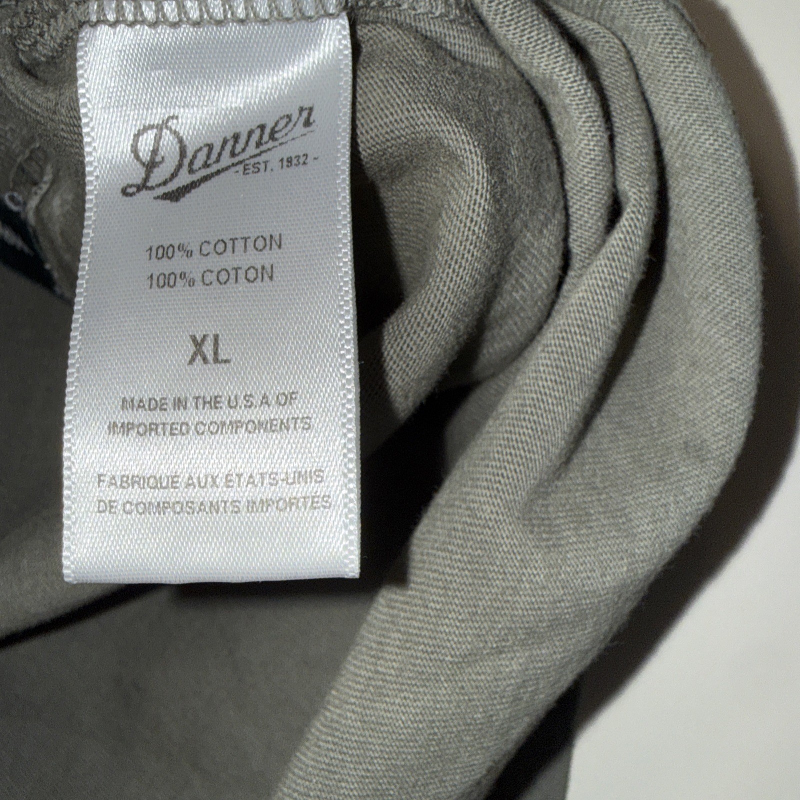 Danner Pocket T Shirt Mens XL Green Outdoor Made In USA Portland Oregon Cotton