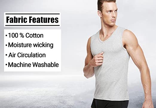 Men’s Heavyweight Combed Cotton Ribbed Tank Top TAGLESS (S-2X) NWT FREE SHIPPING